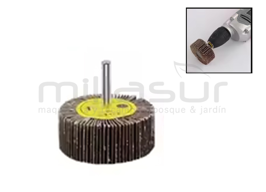 CEPILLO LIJA MIL HOJAS TALADRO ( 60 MM )