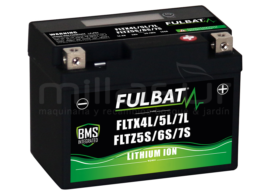 BATTERIA PER MOTO FLTZ7S 12V LI-ION 25.6Wh - 140A (113 x 70 x 85) +DER.
