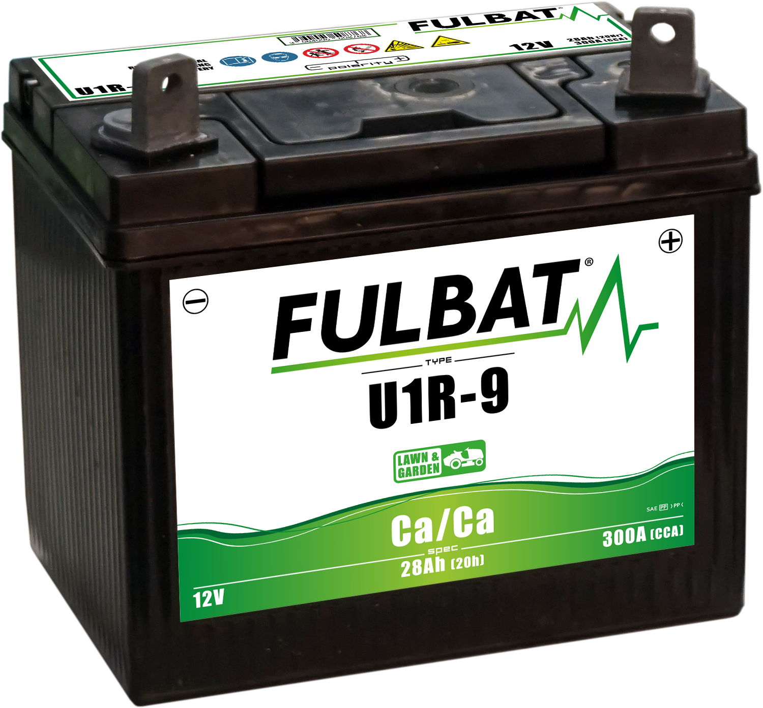 BATERIA CALCIO (CA/CA) U1R-9 SIN MANTEN. 28AH ( 195 x 130 x 180 ) +DCHA.