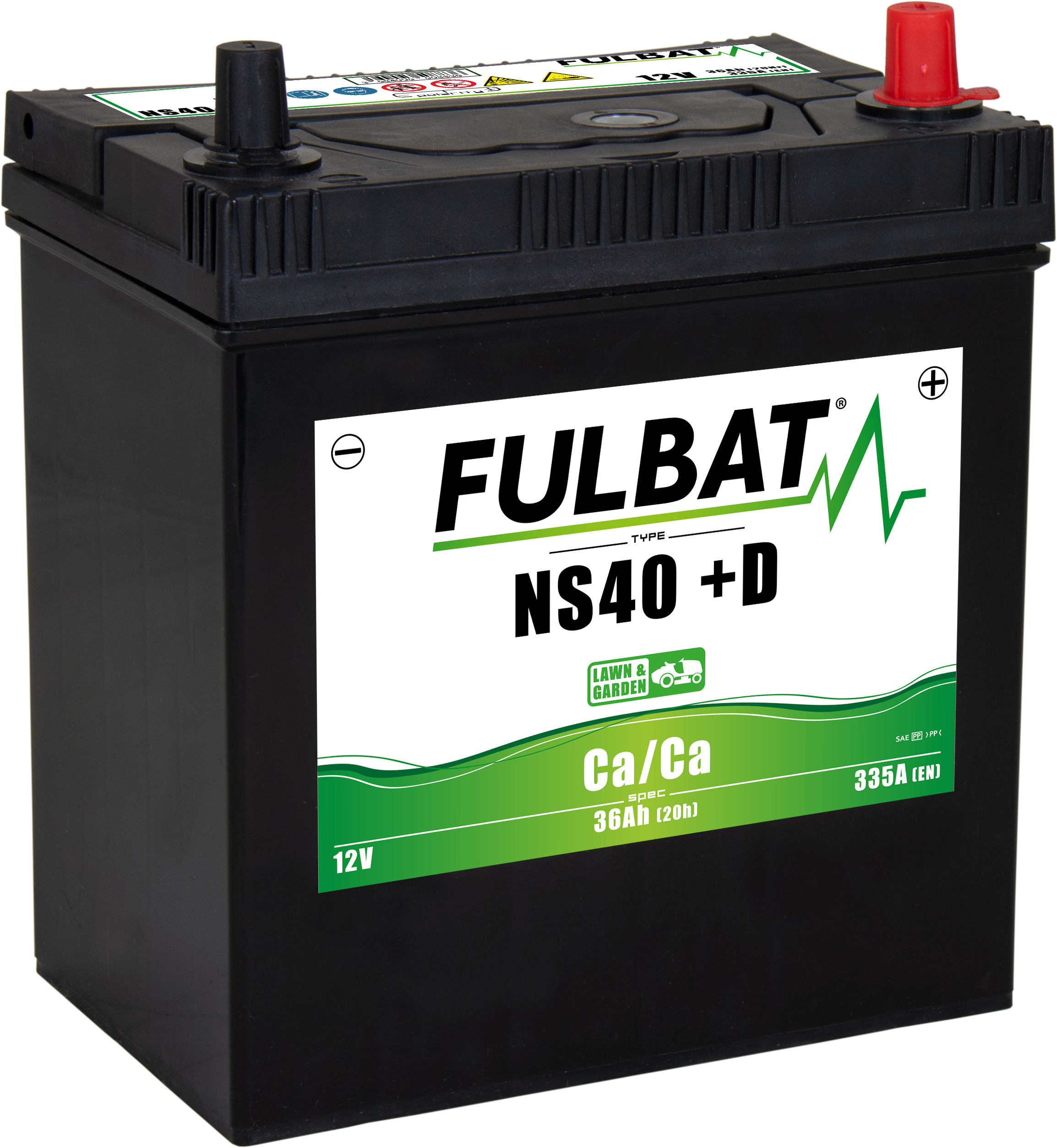 BATERIA DE CÁLCIO (AC/AC) NS40 SEM MANUTENÇÃO. 36AH ( 195 x 126 x 221 ) +DIREITA.