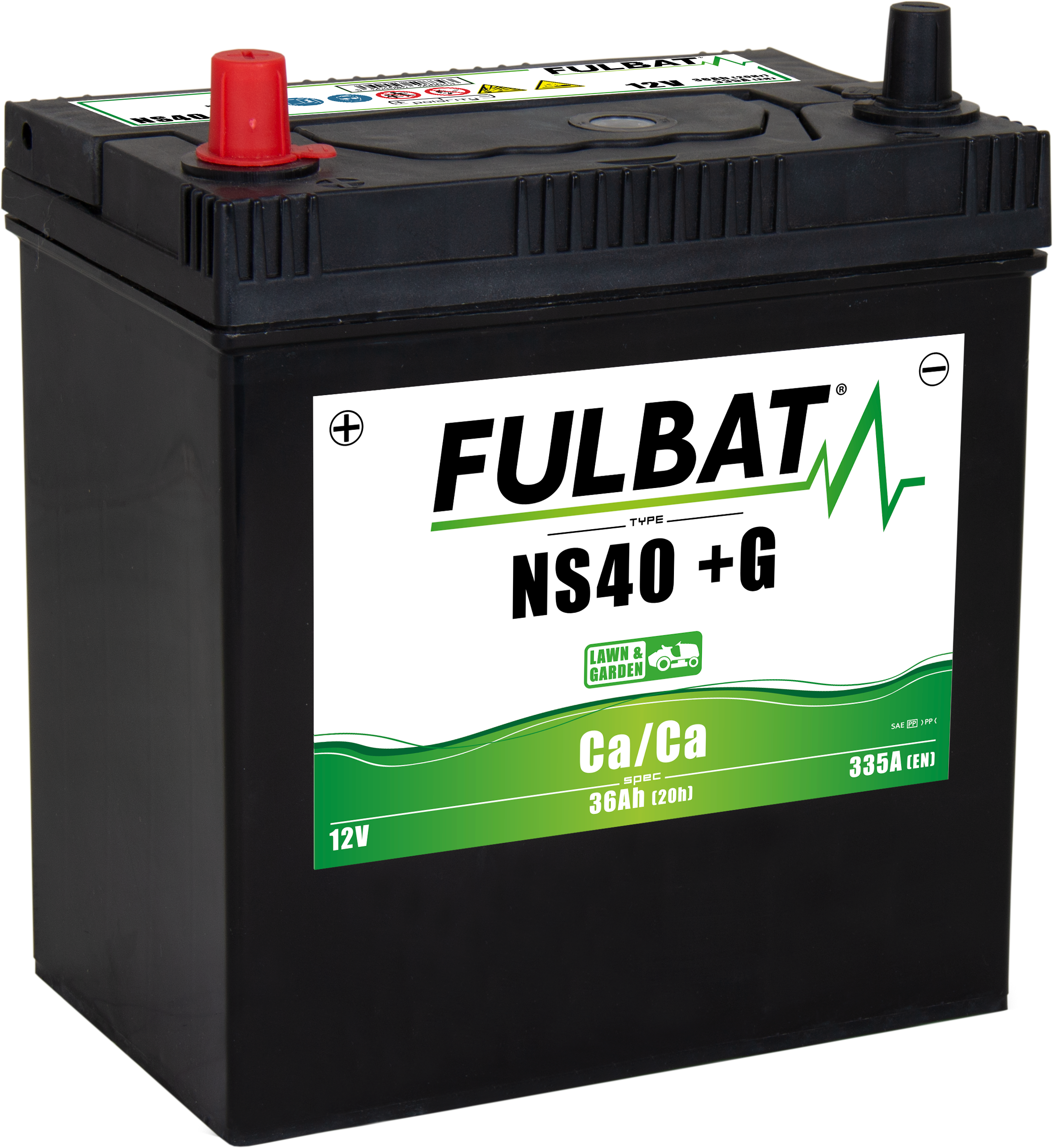 CALCIUM BATTERY (AC/AC) NS40 WITHOUT MAINTENANCE. 36AH ( 195 x 126 x 221 ) +IZQ.