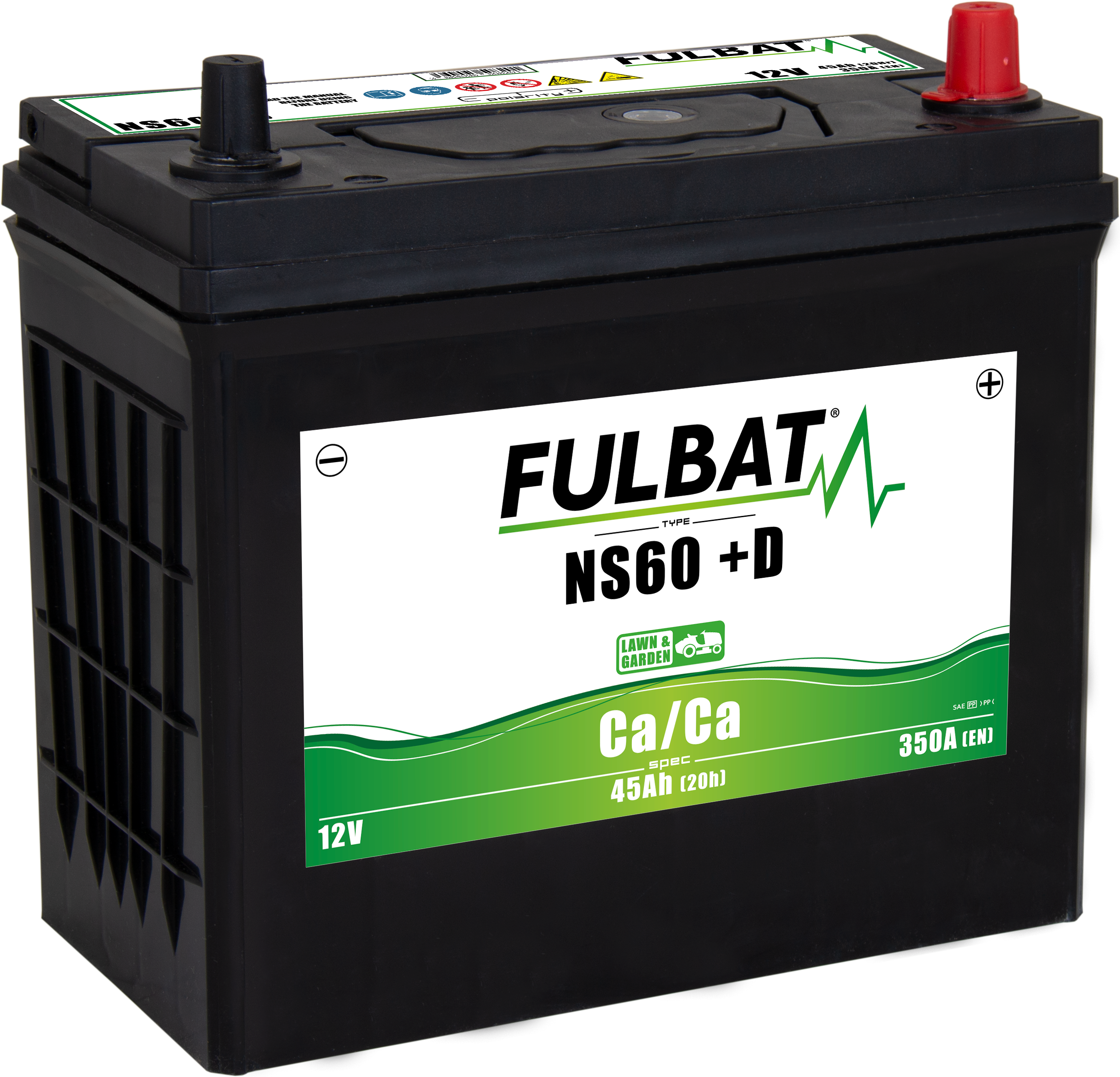 BATERIA CALCIO (CA/CA) NS60 SIN MANTEN. 45AH ( 236 x 128 x 222 ) +DCHA.