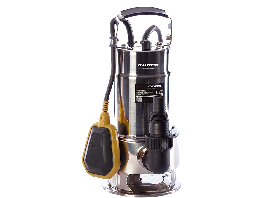 BOMBA ELECTRICA SUMERGIBLE AGUAS SUCIAS 1000W ACERO INOX RAZO - BRICOGARDEN