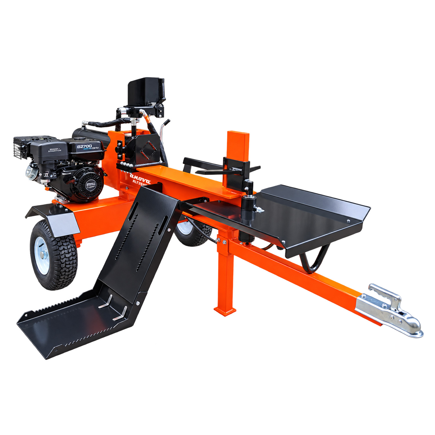 ROMPEDORA DE LEÑA HORIZONTAL 9HP CON BRAZO ELEVADOR - 35TON