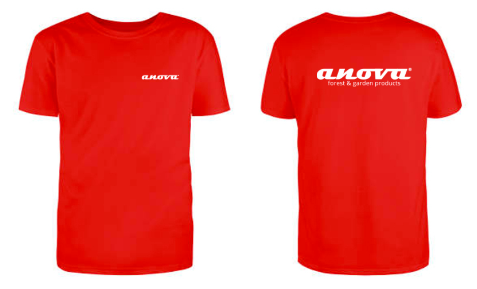 CAMISETA ROJA ANOVA - TALLA XXL