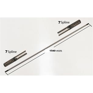 EJE BARRA Ø7mm - 7 ESTRIAS 1540mm