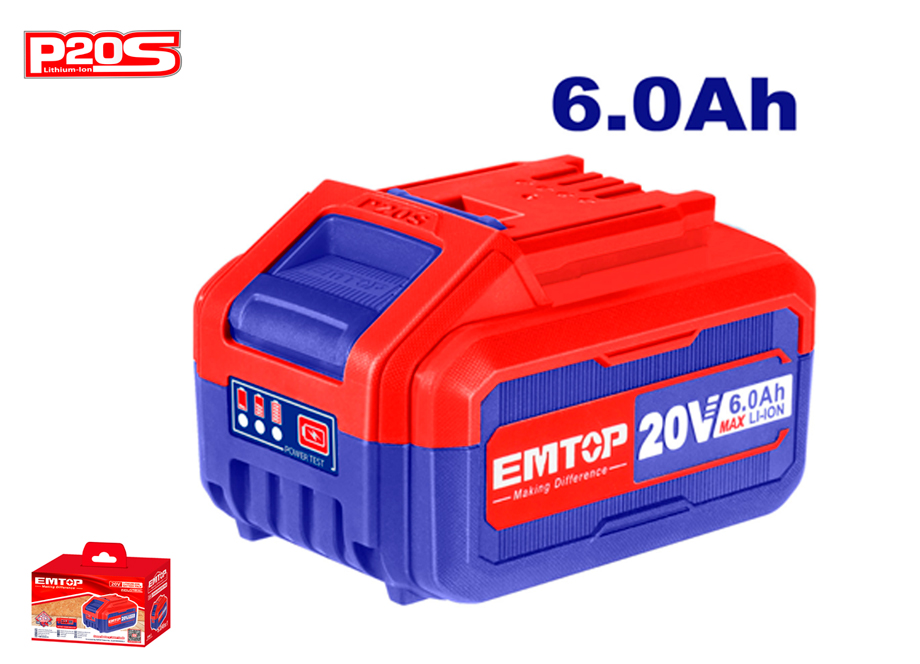 BATERIA 20V 6.0Ah P20S EMTOP