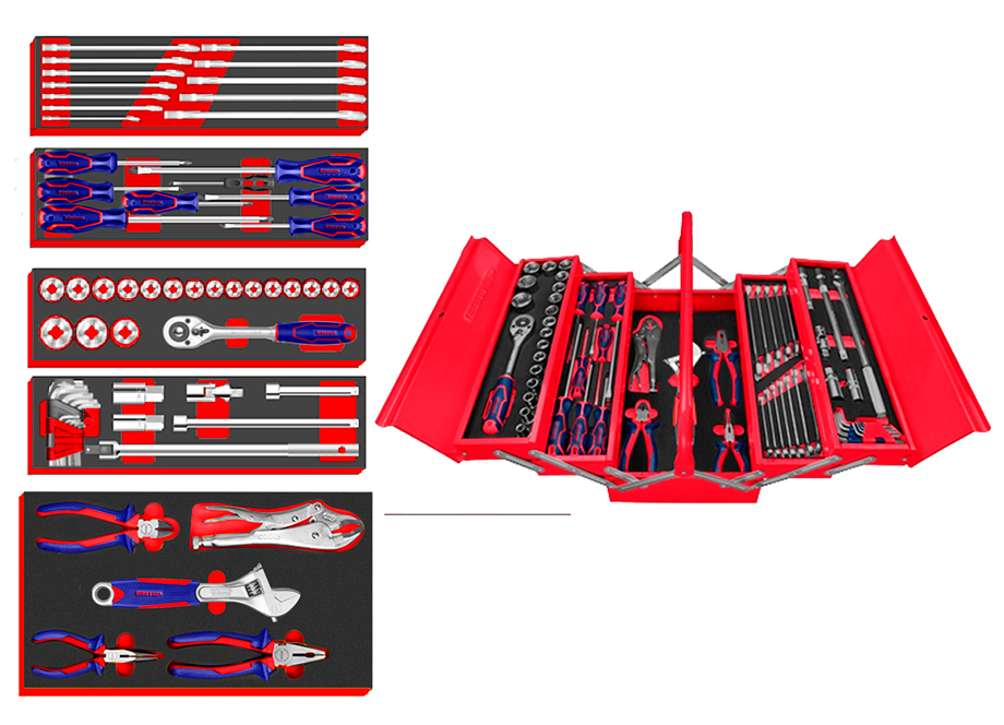 BOÎTE À OUTILS 59 PIÈCES EMTOP