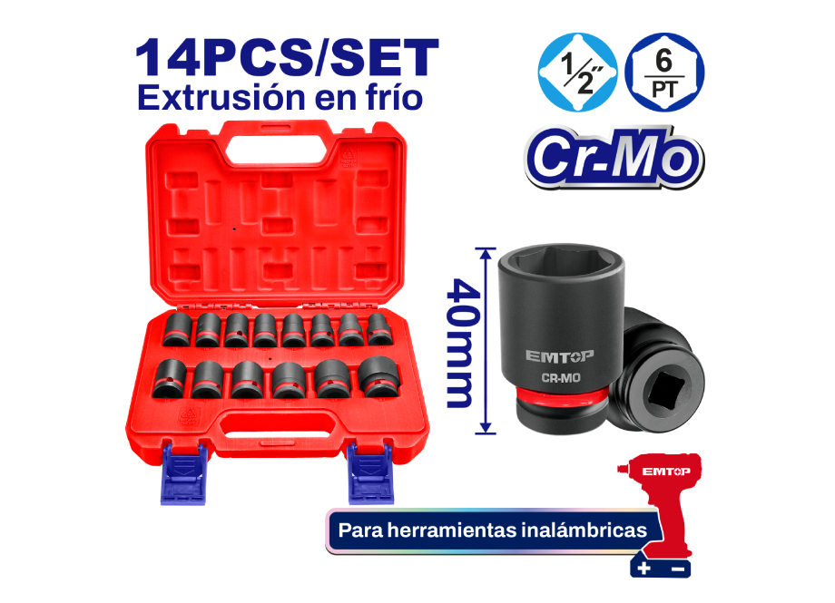 JUEGO 14 CUBOS DE IMPACTO EMTOP 1/2