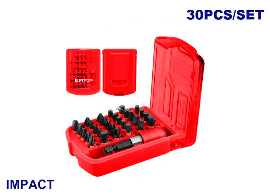 CAJA 30 PCS PUNTERAS Y SOPORTE DESTORNILLADOR PZ0 PH0 SL3 T10 H3 S1