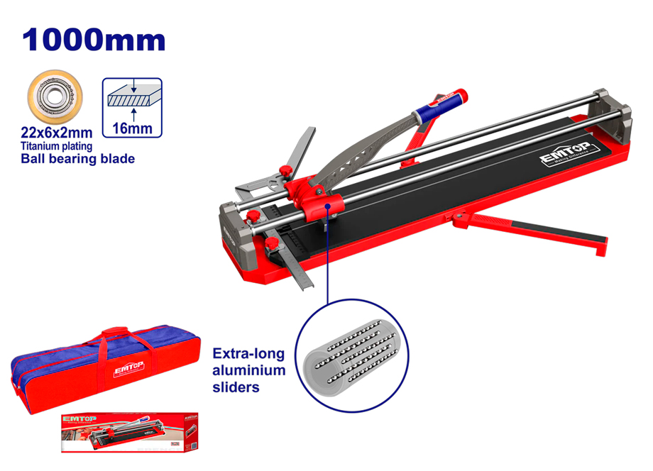 CORTADOR CERAMICA AZULEJO 1000mm - 16MM EMTOP
