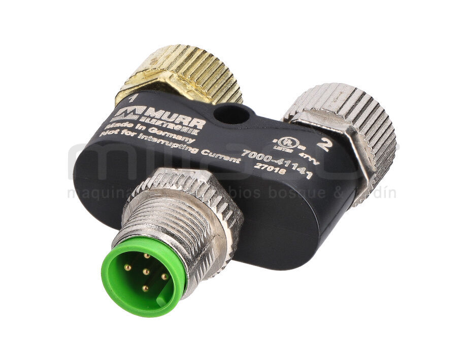 ACOPLAMIENTO MACHO-FEMIA USADO CON  CABLE EVC237