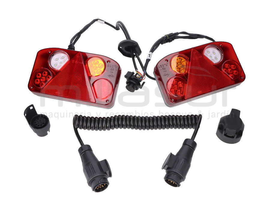 ELEKTROINSTALLATION ST6P (LED-LEUCHTE KOMPLETT MIT KABELBAUM STECKDOSE UND GESCHLUNGENEM KABEL)