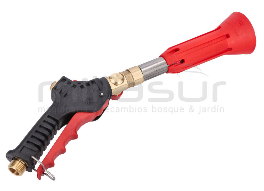 PISTOLET TURBO RÉGLABLE AVEC RACCORD PIVOTANT - 50BAR MAX.