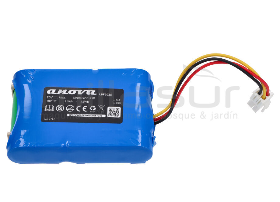 BATERÍA ROBOT CORTACESPED RC500 2,5Ah (CELDA SAMSUNG)