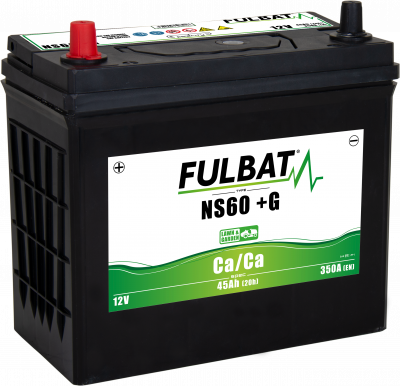 BATERIA CALCIO (CA/CA) NS60 SIN MANTEN. 45AH ( 236 x 128 x 222 ) +IZQ.