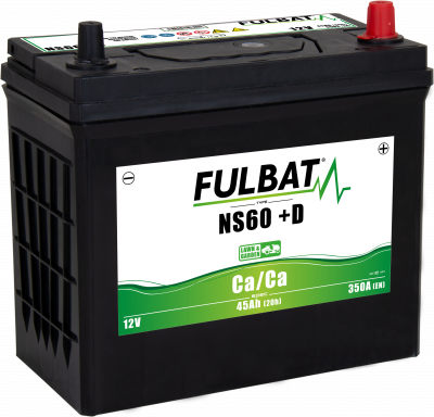 BATERIA CALCIO (CA/CA) NS60 SIN MANTEN. 45AH ( 236 x 128 x 222 ) +DCHA.