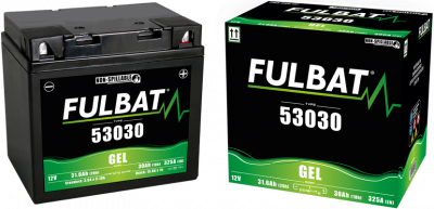 BATTERY 12V F60-N30-LA ACIDO 30 Ah (186 x 130 x 171) +DER.