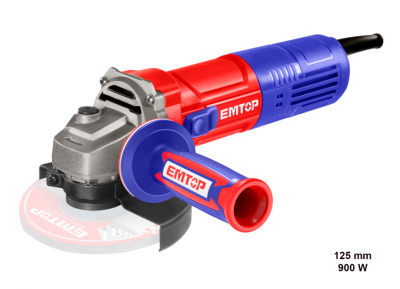 AMOLADORA 125MM 900W EMTOP M14 (INCLUYE MANILLAR AUXILIAR)