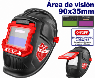 CASCO ELECTRONICO FOTOSENSIBLE Y AUTOMATICO PARA SOLDAR EMTOP