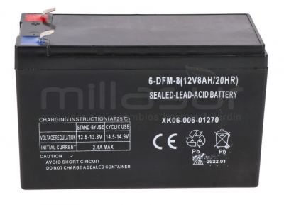 BATTERIE 12V 8Ah BACKPACK P16B ( 6)